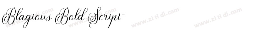 Blagious Bold Script字体转换 Blagious Bold Script字体转换